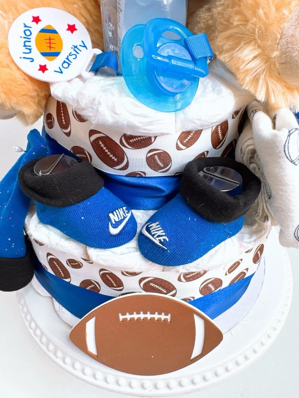 Dallas Cowboys Football Diaper Cake, Sport Theme, Baby Shower Gift